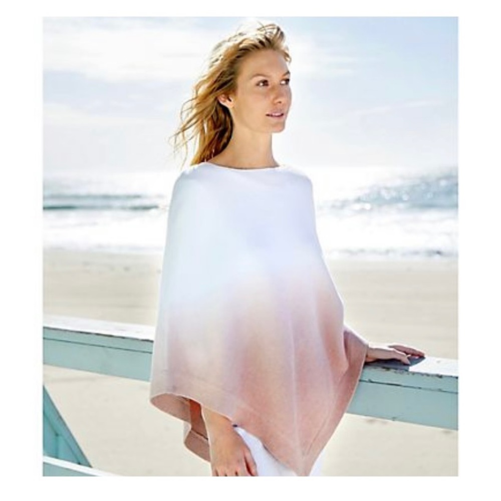 Barefoot Dreams CozyChic Ultra Light Ocean Breeze Poncho